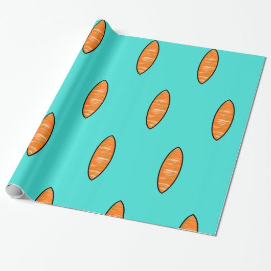 Surfboard 30 x 6 m, glänzendes Wrapping Paper #1 Geschenkpapier (Ungerollt)
