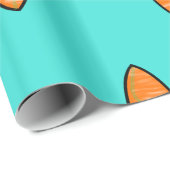 Surfboard 30 x 6 m, glänzendes Wrapping Paper #1 Geschenkpapier (Rolleneckpunkt)