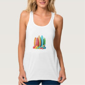 surfboard 3dModeling Clay Colorful Tank Top (Vorderseite)