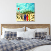Surfboard Art Beach Oil Malerei Leinwanddruck (Insitu (Schlafzimmer))
