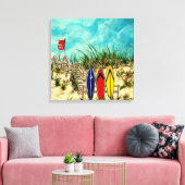 Surfboard Art Beach Oil Malerei Leinwanddruck (Insitu (Wohnzimmer))