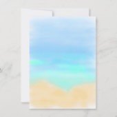 Surfboard Beach Baby Sip and See Dusche Party Einladung (Rückseite)