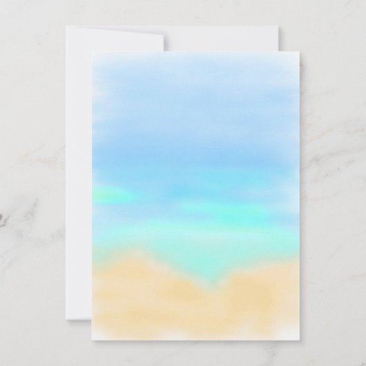 Surfboard Beach Baby Sip and See Dusche Party Einladung (Rückseite)