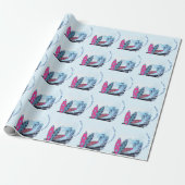 Surfboard Beach Geburtstagsparty Geschenkpapier (Ungerollt)