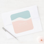 Surfboard Beach Square Sticker (Umschlag)