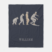 Surfboard der Evolution Surf Fleecedecke (Vorderseite)