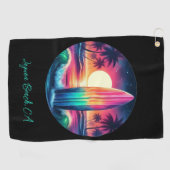 Surfboard-Escape Golfhandtuch (Horizontal)