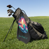 Surfboard-Escape Golfhandtuch (Gras)