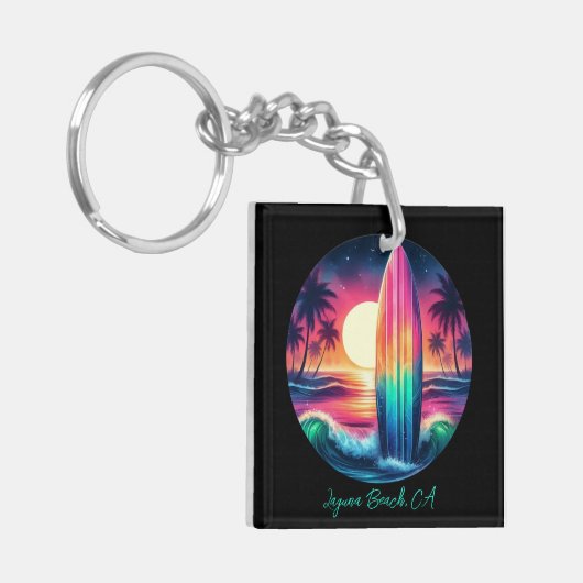 Surfboard-Escape Schlüsselanhänger (Vorderseite links)
