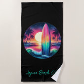Surfboard-Escape Strandtuch (Vorderseite)