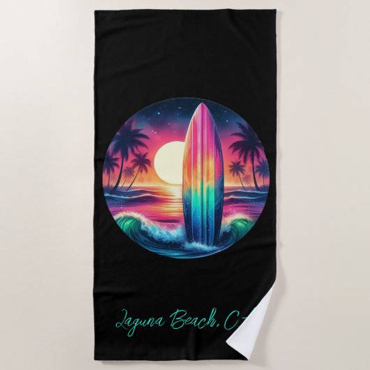 Surfboard-Escape Strandtuch (Vorderseite)