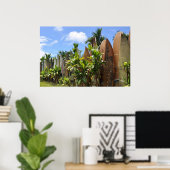 Surfboard Fence Maui, HI Poster (Heimbüro)