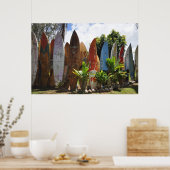 Surfboard Fence Maui, HI Poster (Küche)