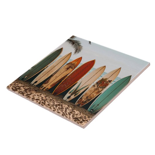 Surfboard-Keramik Fliese (Seite)