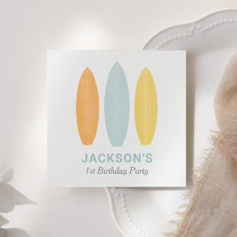 Surfboard Kindergeburtstag Party Serviette