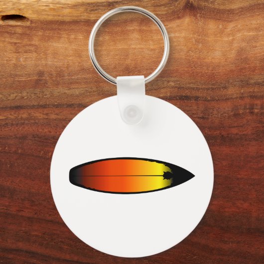 Surfboard Landschaft Schlüsselanhänger (Vorderseite)