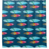 Surfboard-Muster Duschvorhang (Vorderseite)