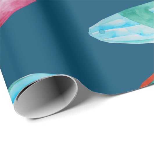 Surfboard-Muster Geschenkpapier (Rolleneckpunkt)