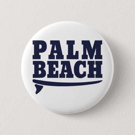 Surfboard Rad Palm Beach Surfen Palm Beach Surfer Button (Vorderseite)