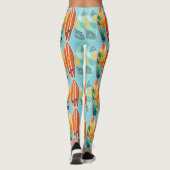 Surfboard-Spektakel Leggings (Rückseite)