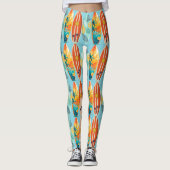 Surfboard-Spektakel Leggings (Vorderseite)