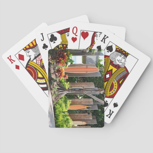 Surfboard-Spielkarten Spielkarten (Rückseite)