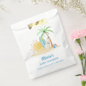 Surfboard Sunshine Beach Palm Tree Baby Dusche Geschenktütchen (Versiegelt)