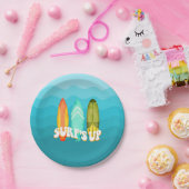 Surfboard Surfboard Geburtstagsparty Pappteller (Party)