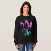 Surfboard Surfer Vaporwave Surfboarder Synthwave S Sweatshirt (Vorne ganz)
