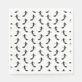 Surfboard Surfmuster CUSTOM HINTERGRUNDFARBE Serviette (Vorderseite)