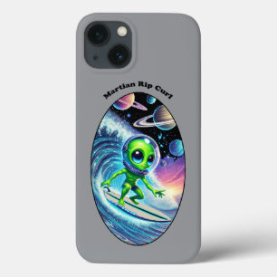 Surfboard Surfspace Alien Riding a Wave URM Case-Mate iPhone Hülle