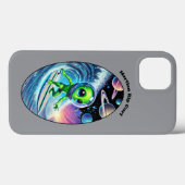 Surfboard Surfspace Alien Riding a Wave URM Case-Mate iPhone Hülle (Rückseite (Horizontal))