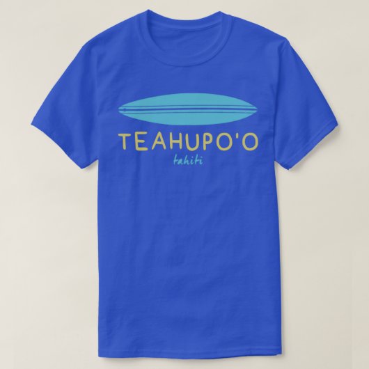 SURFBOARD TEAHUPOO TAHITI T-Shirt (Design vorne)