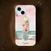 Surfboard Tropische Blume Island Monogram Case-Mate iPhone Hülle