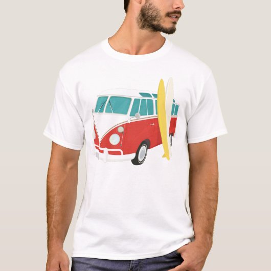 Surfboard und Combi Van Men's T-Shirt (Vorderseite)