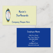 Surfboard-Visitenkarten Visitenkarte (Vorne/Hinten)