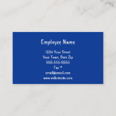 Surfboard-Visitenkarten Visitenkarte (Rückseite)