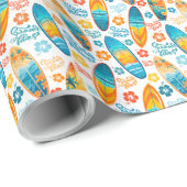 Surfboard Wrapper Geschenkpapier (Rolleneckpunkt)