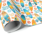 Surfboard Wrapper Geschenkpapier (Rolleneckpunkt)