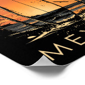 Surfboarder Sayulita Mexico Beach Surfing Surfer V Poster (Ecke)