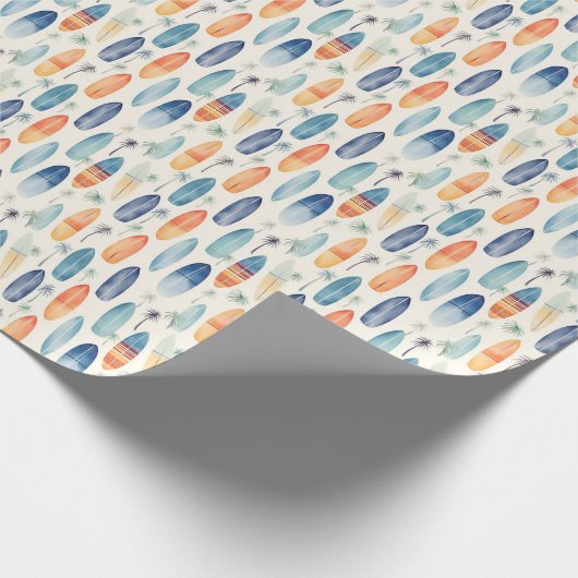 Surfboards auf Elfenbeinküste Geschenkpapier (Ecke)