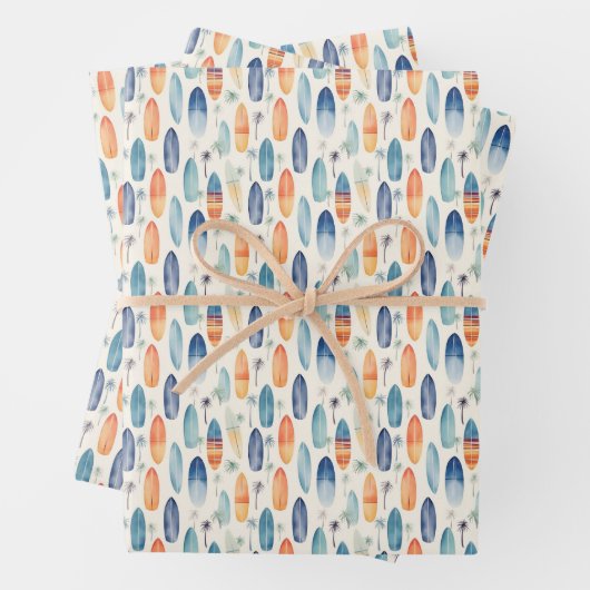 Surfboards auf Elfenbeinküste Geschenkpapier Set (Beispiel)