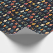 Surfboards auf schwarz geschenkpapier (Ecke)