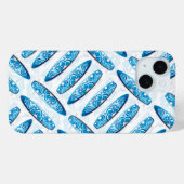 Surfboards Blaues Muster Case-Mate iPhone Hülle (Rückseite (Horizontal))