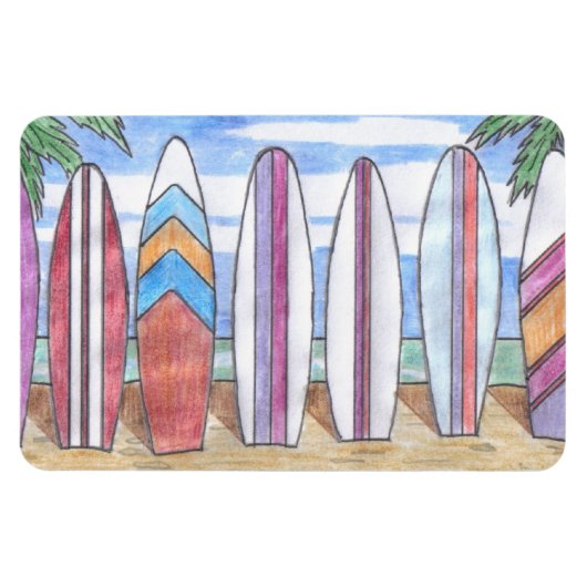 SURFBOARDS Flexi-Magnet Magnet (Horizontal)
