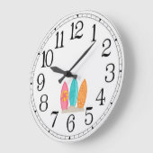 Surfboards Große Wanduhr (Winkel)