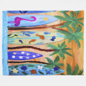 Surfboards home decor fleecedecke (Vorderseite (Horizontal))