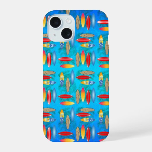 Surfboards iPhone 15 Hülle (Rückseite)