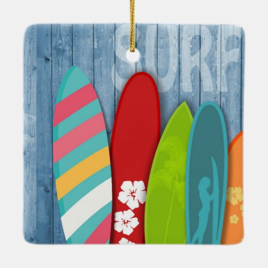 Surfboards Keramik Ornament (Rückseite)