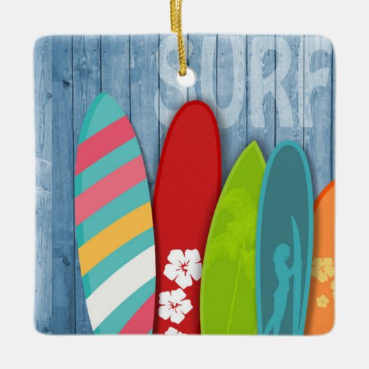 Surfboards Keramik Ornament (Vorderseite)